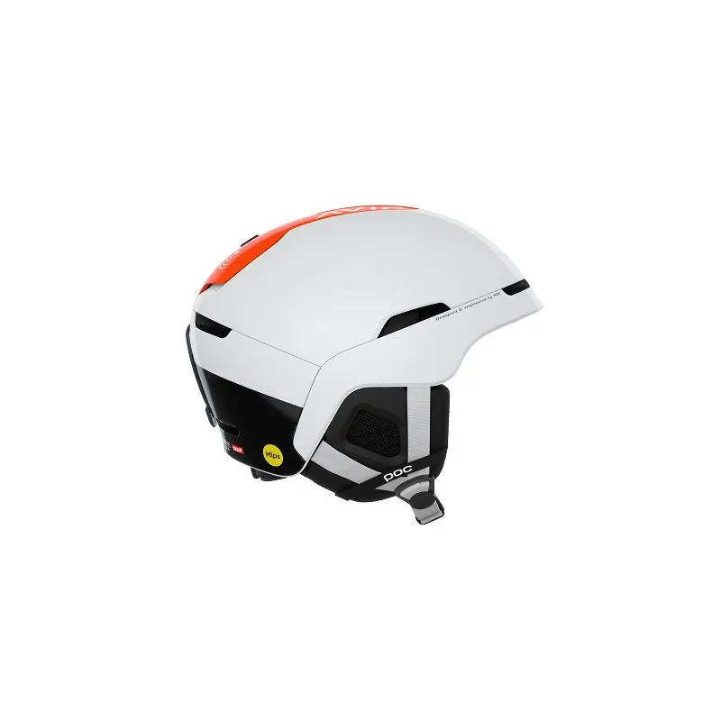 Casco POC Obex Bc Mips (Blanco Hidrógeno/Naranja Fluorescente AVIP)