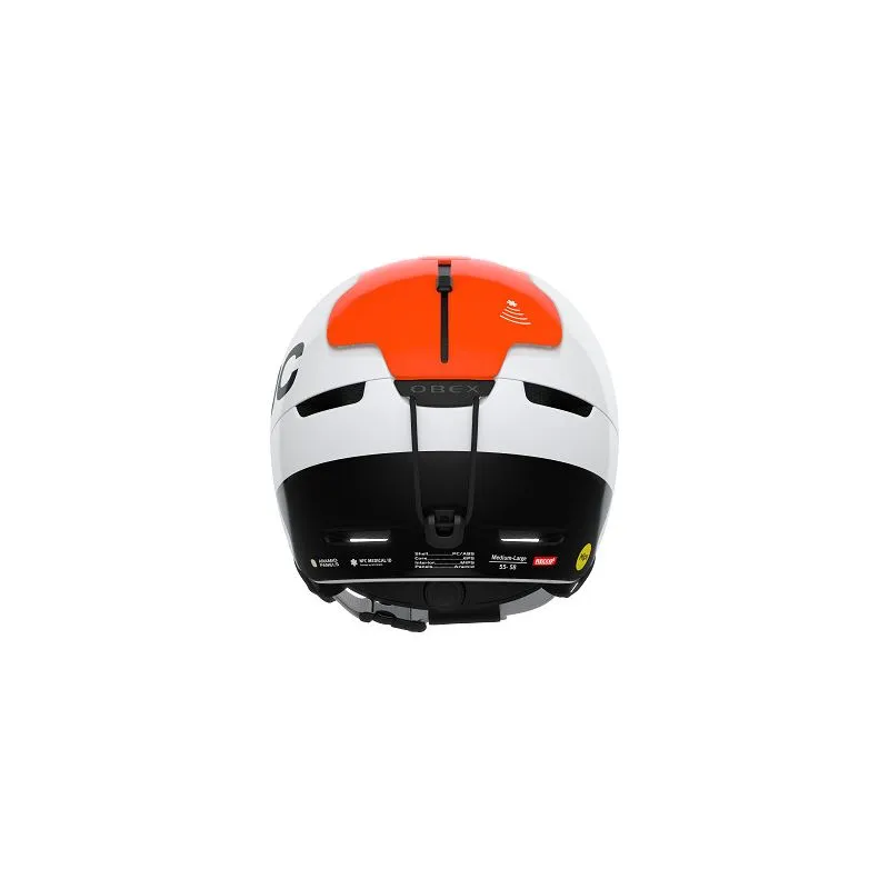 Casco POC Obex Bc Mips (Blanco Hidrógeno/Naranja Fluorescente AVIP)
