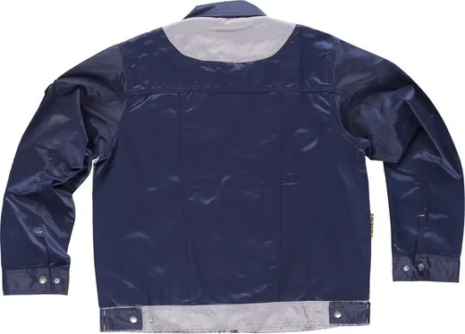 Cazadora linea 9 combinada con cierre cremallera Marino / Gris