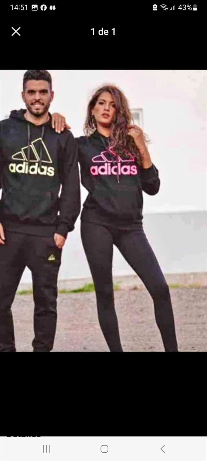 Chándal para parejas Adidas