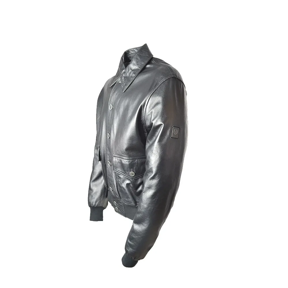 Chaqueta de Piel Belstaff 713131 Color Negro