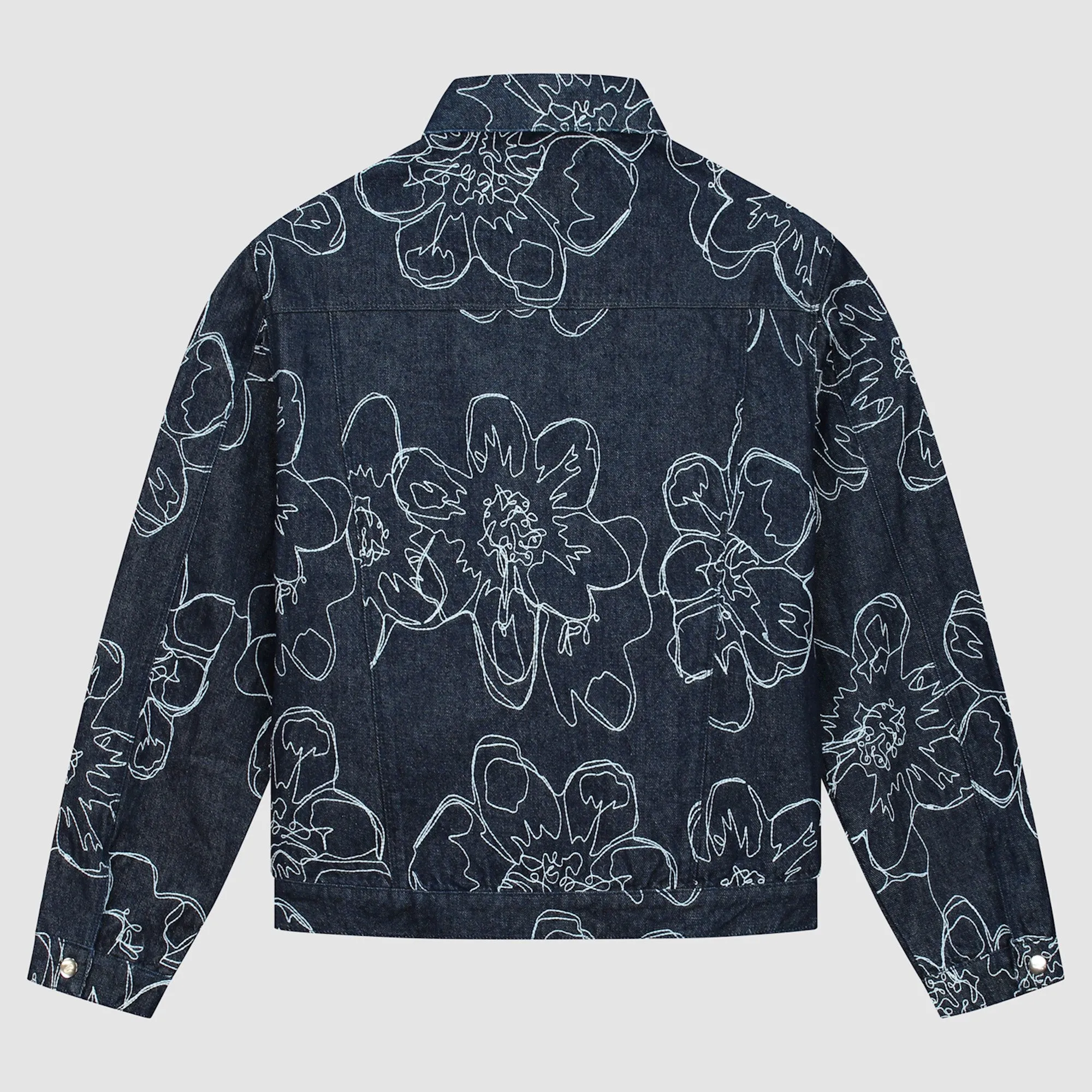 Chaqueta Flower Stitch Denim
