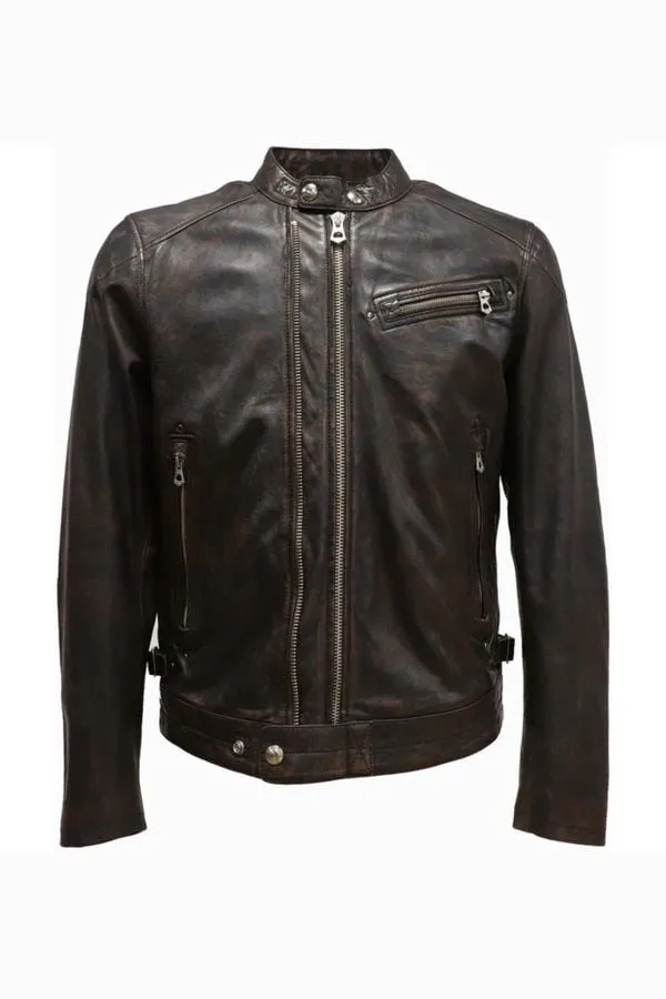 Chaqueta Hombre Daytona Seney Kanwal Veg Black / Cognac