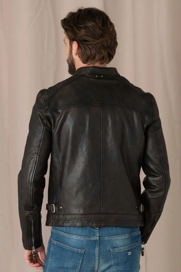 Chaqueta Hombre Daytona Seney Kanwal Veg Black / Cognac