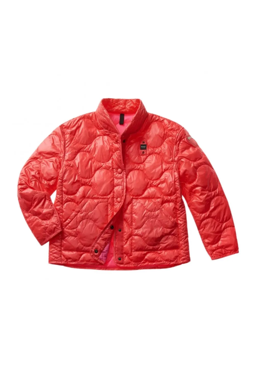 Chaqueta penelope Coral Con Acolchado Ondulado De Blauer