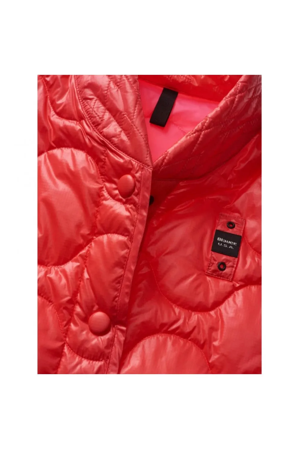 Chaqueta penelope Coral Con Acolchado Ondulado De Blauer