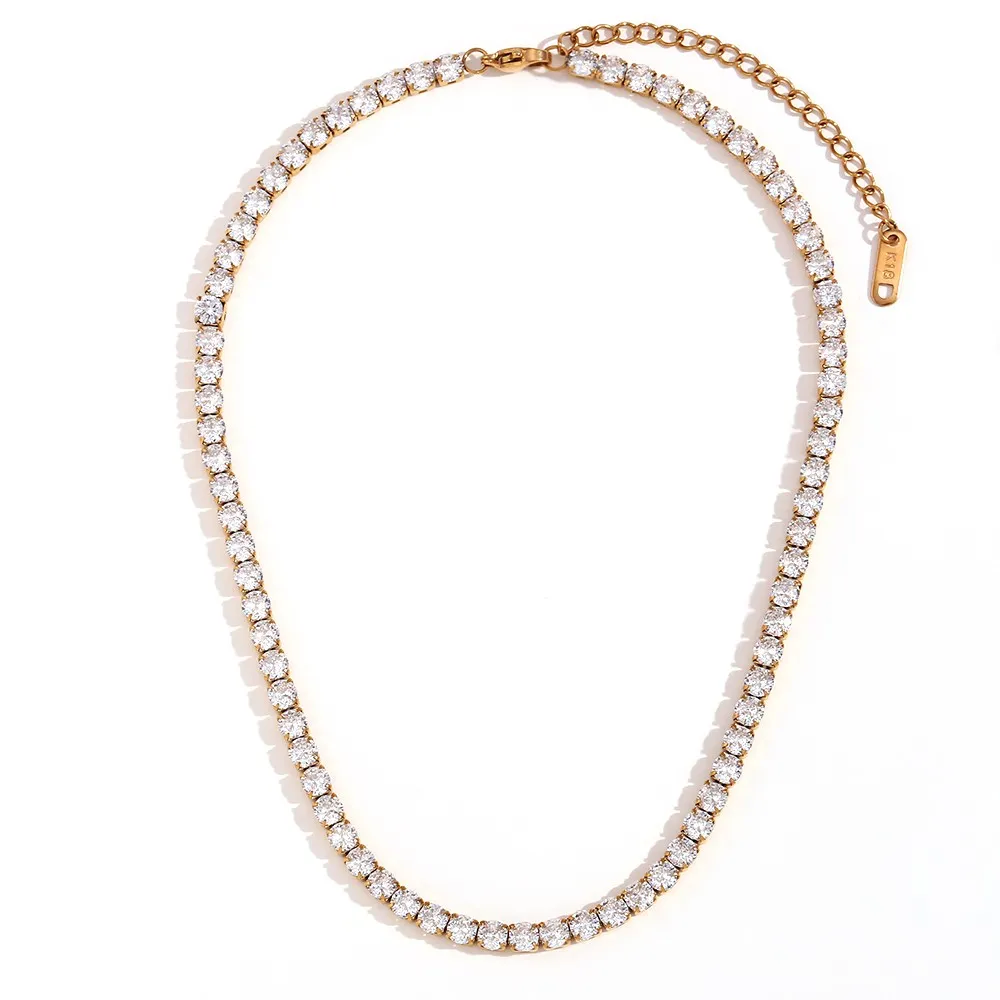 Choker Tenesis Blanco Oro