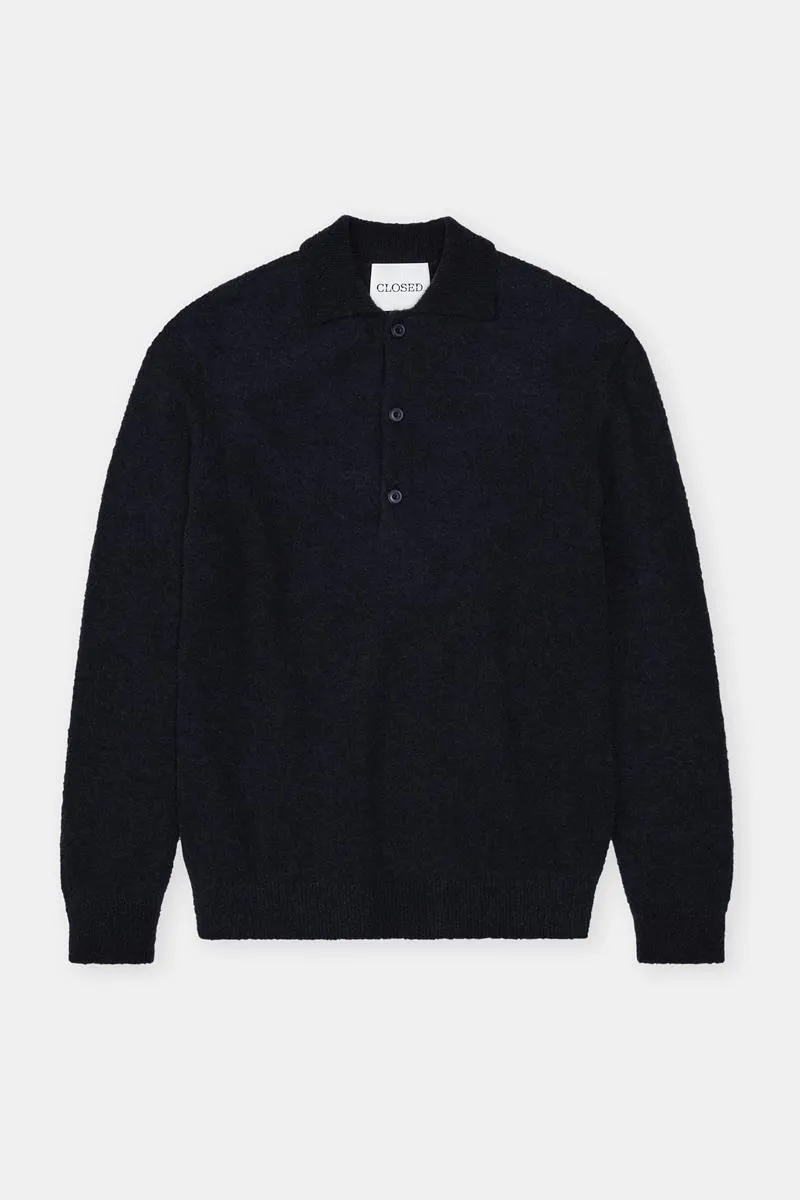 CLOSED JERSEY POLO DE LANA NAVY