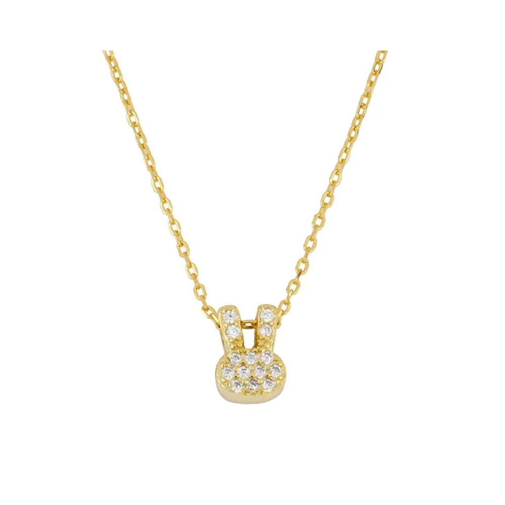 Collar Bunny Circonitas Oro