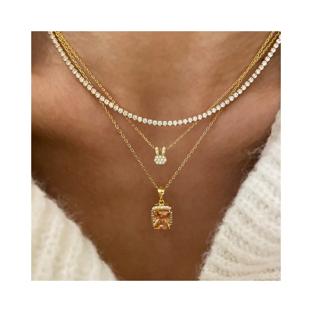 Collar Bunny Circonitas Oro