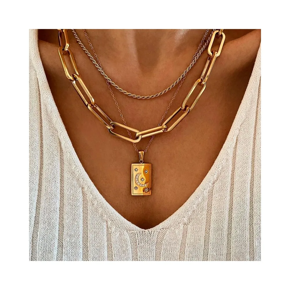 Collar Enid Oro (45 cm)