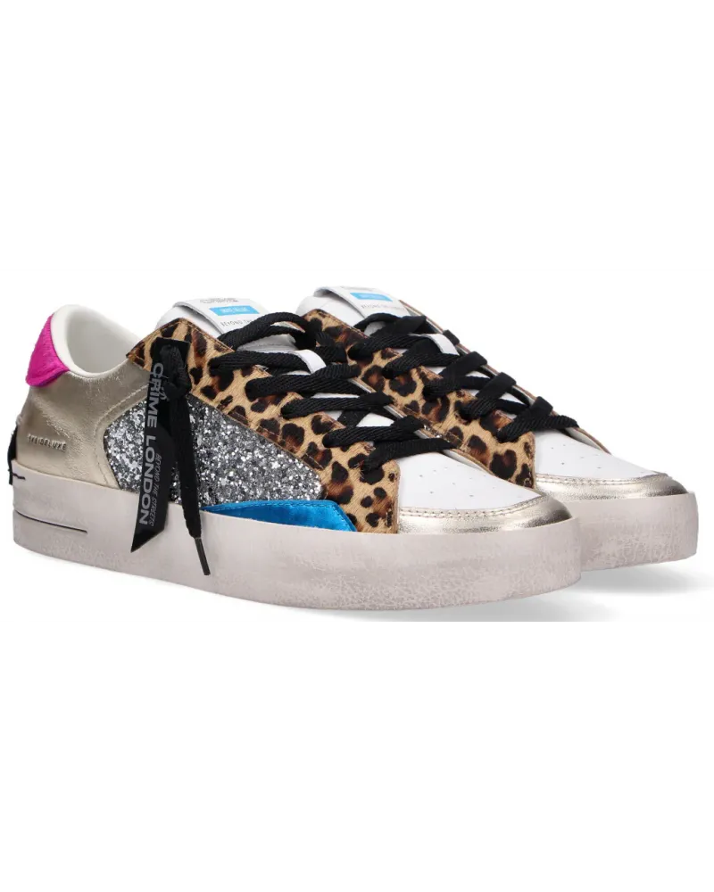 COPIA CRIME  SK8 21107 WHITE/PIOMBO  SNEAKERS WOMAN