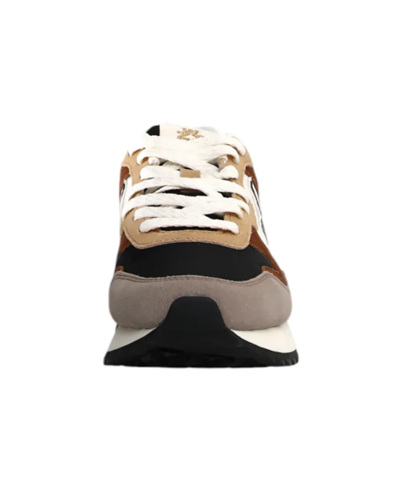 COPIA W6YZ  YAKW GREY/BLACK  SNEAKERS IN TECHNICAL FABRIC AND SUEDE