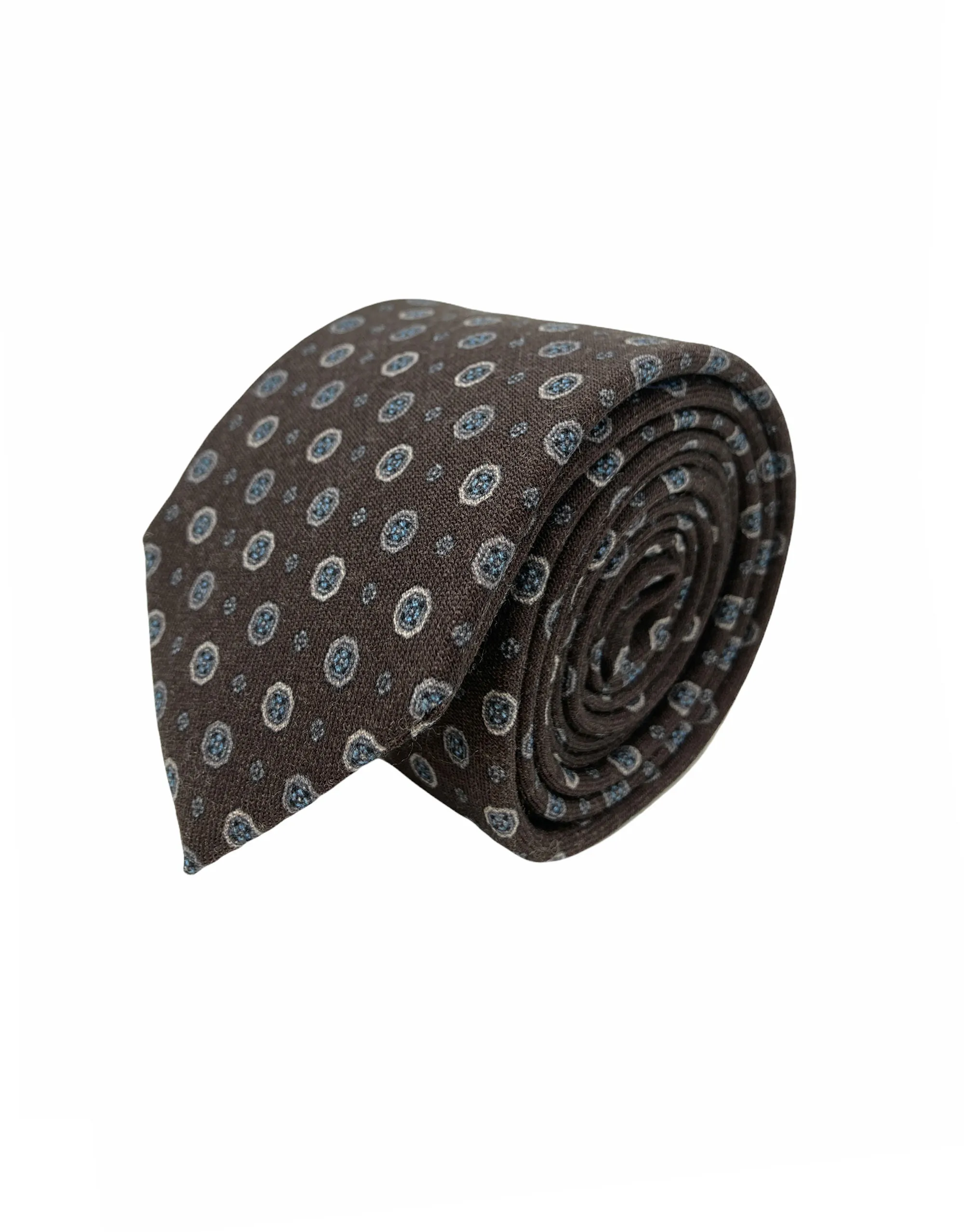 Corbata Lana Chocolate