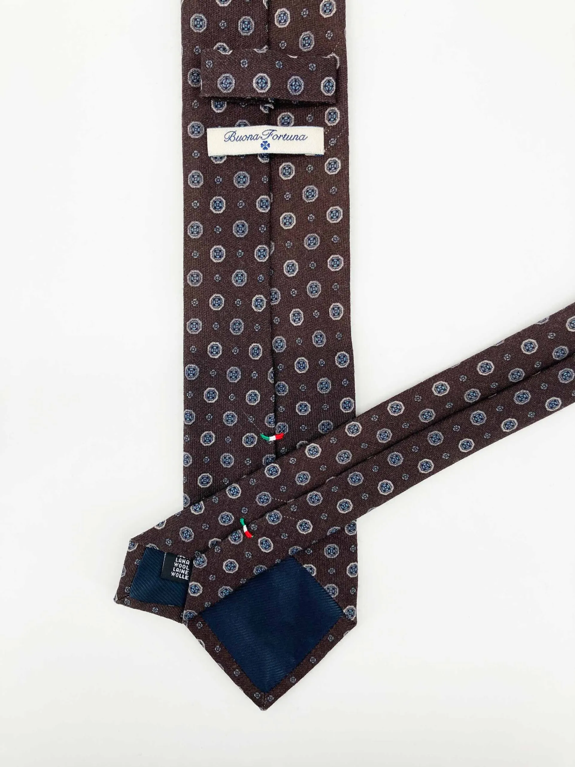 Corbata Lana Chocolate