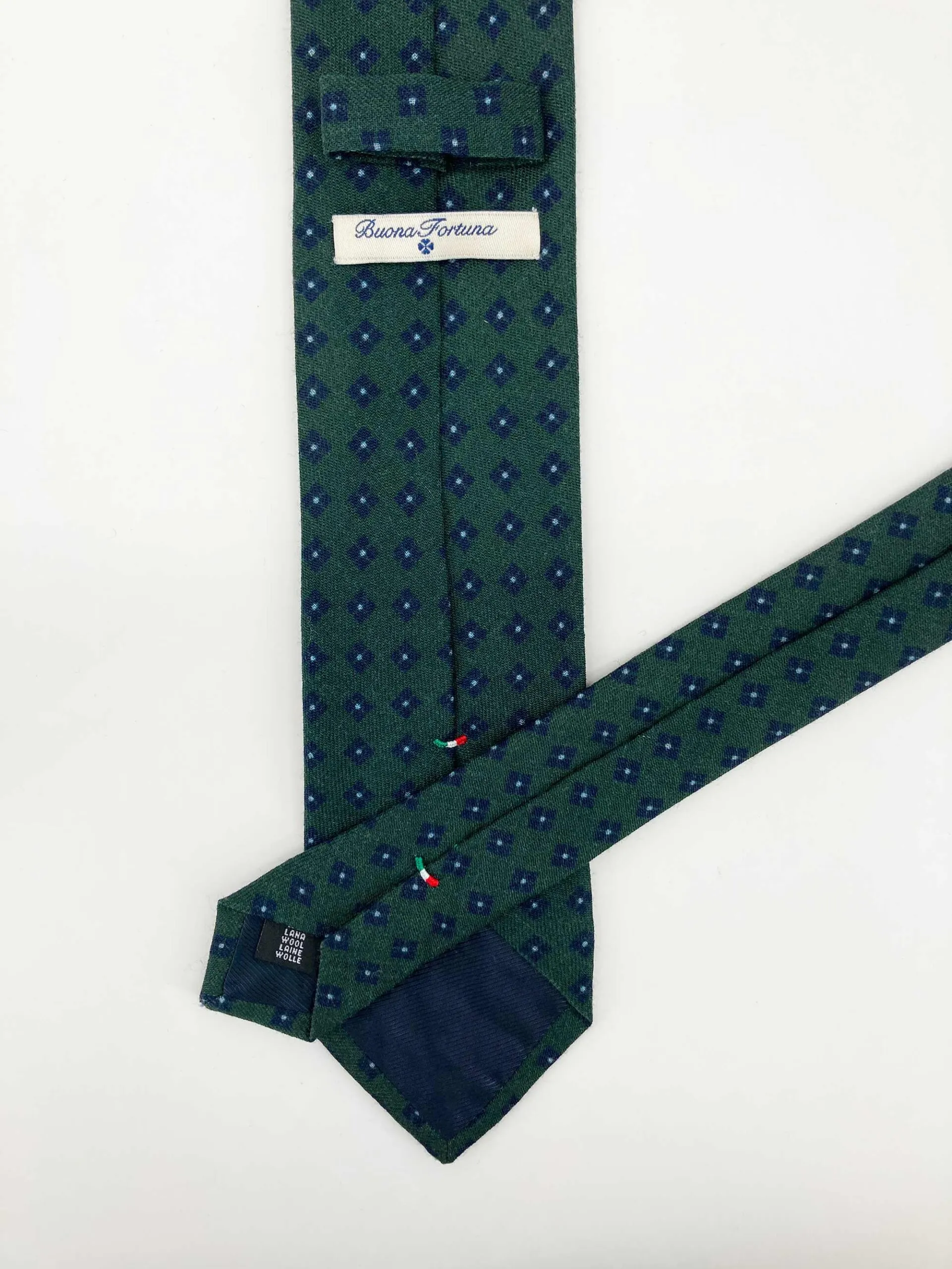 Corbata Lana Verde
