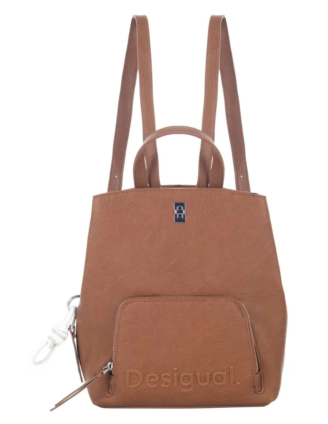 DESIGUAL  MOCHILA MARRóN HALF LOGO 24 SUMY MINI 24SAKP03 