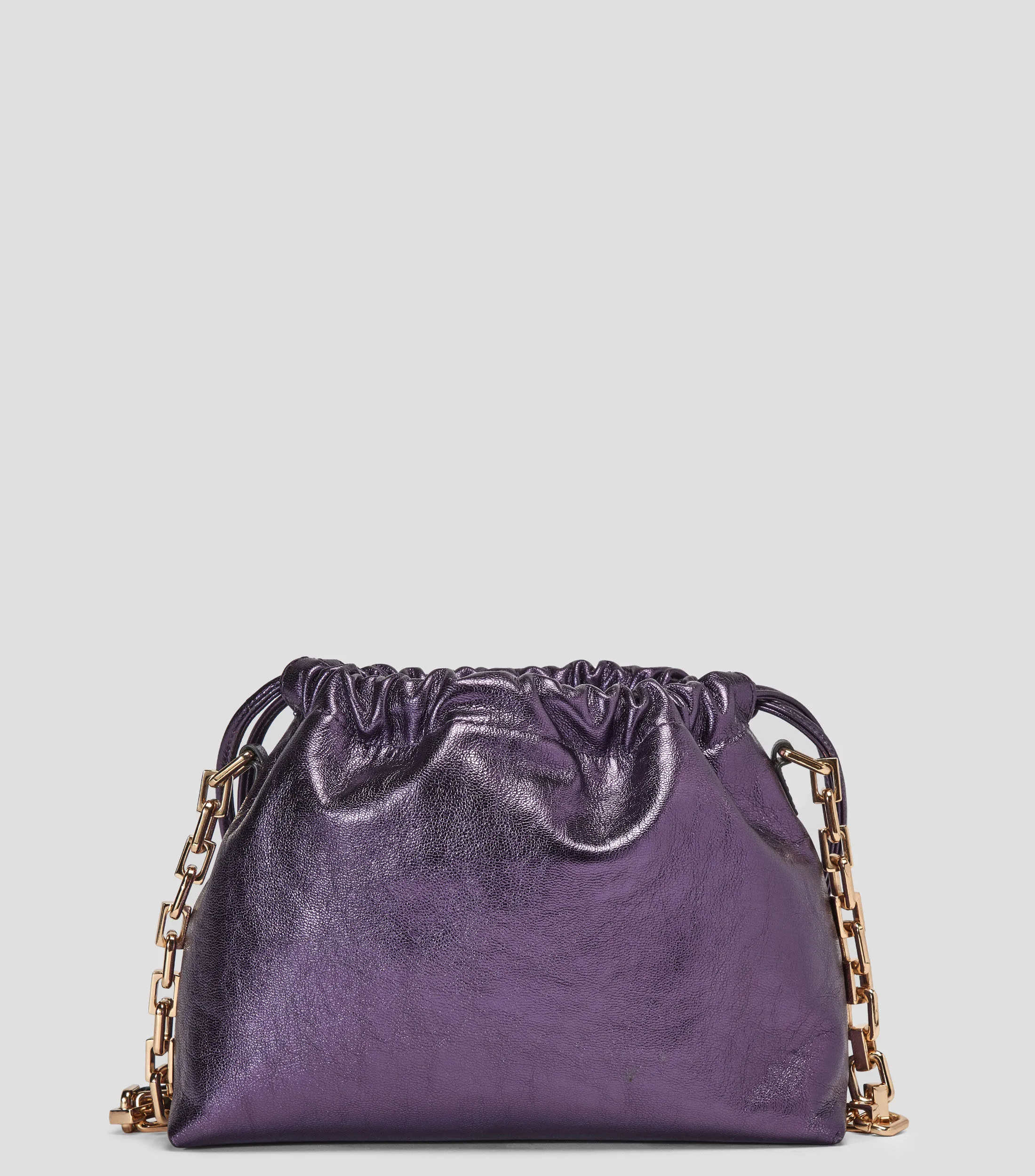 DHierro Bolso crossbody en piel morado Platón Mujer