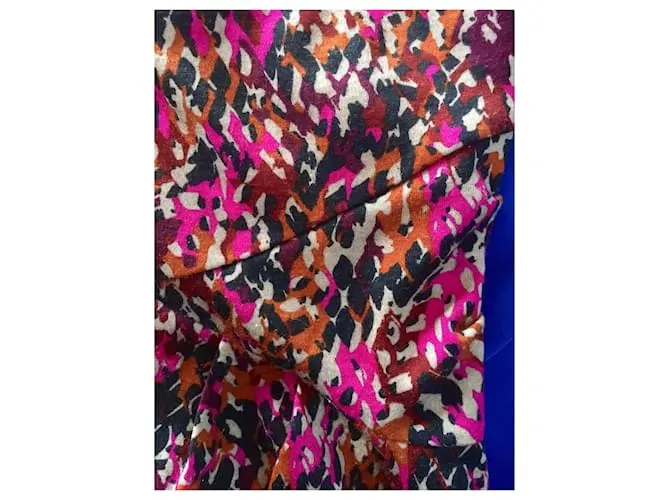 Diane Von Furstenberg Vestido de lana multicolor DvF Elie 