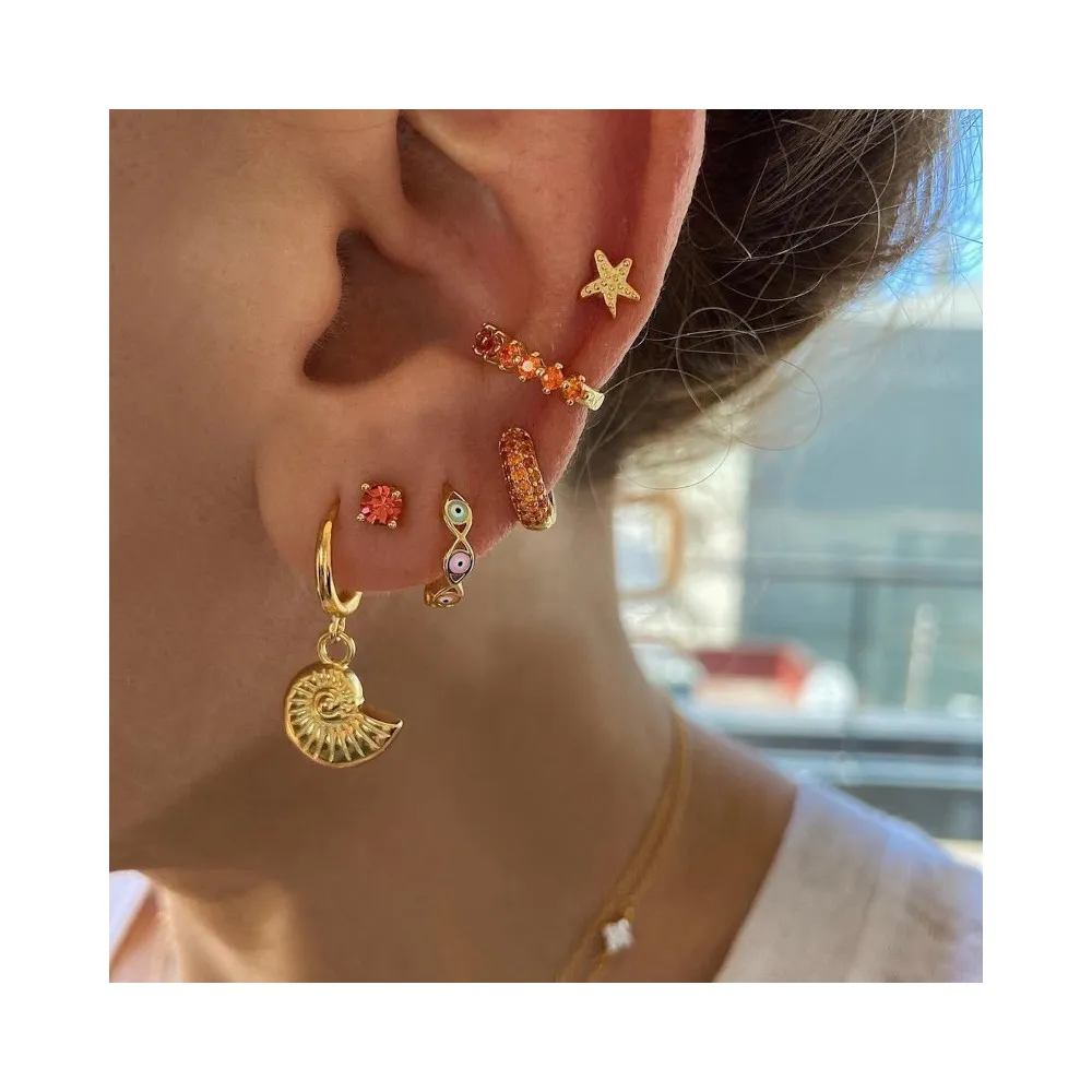 Ear Cuff Kauai Naranja Oro