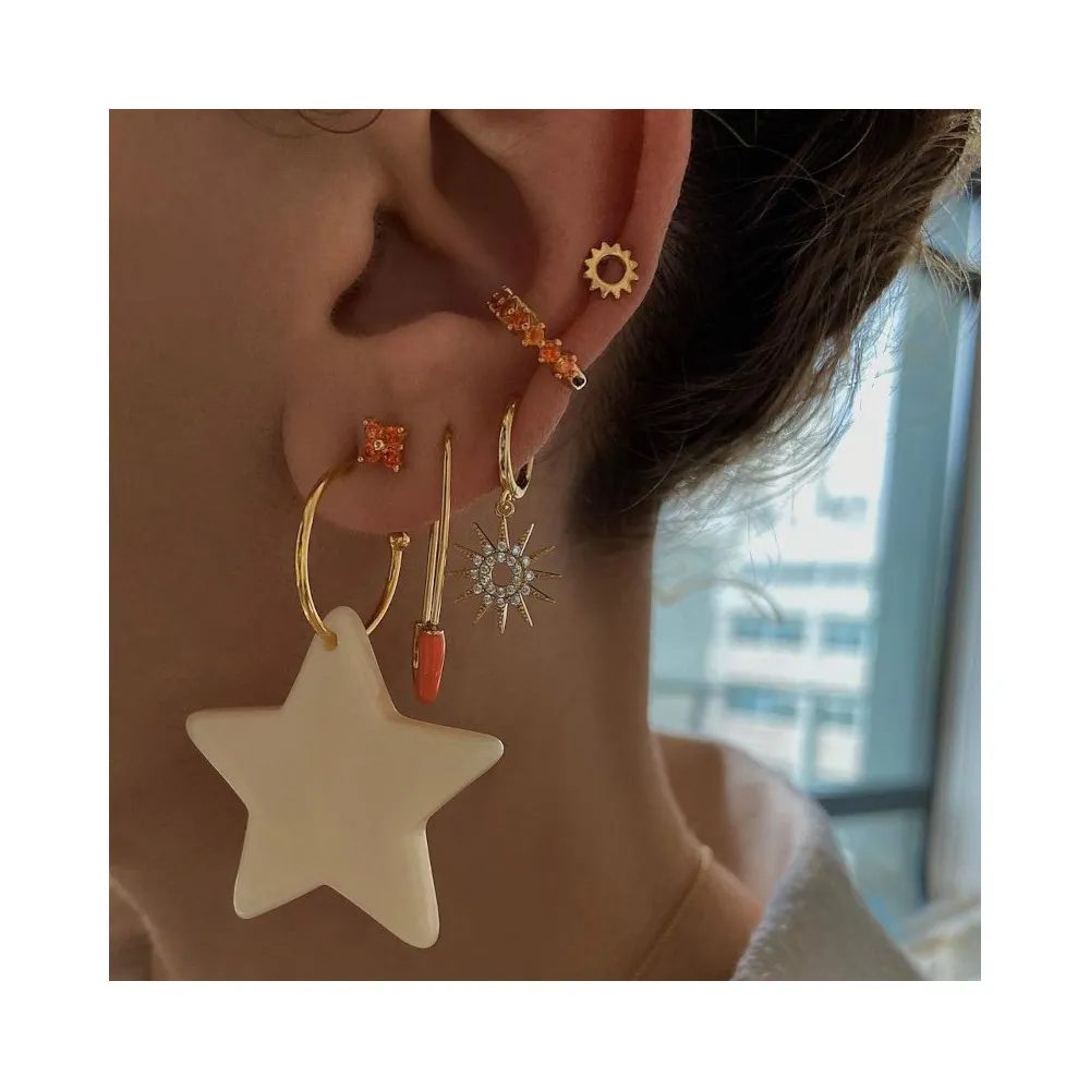 Ear Cuff Kauai Naranja Oro