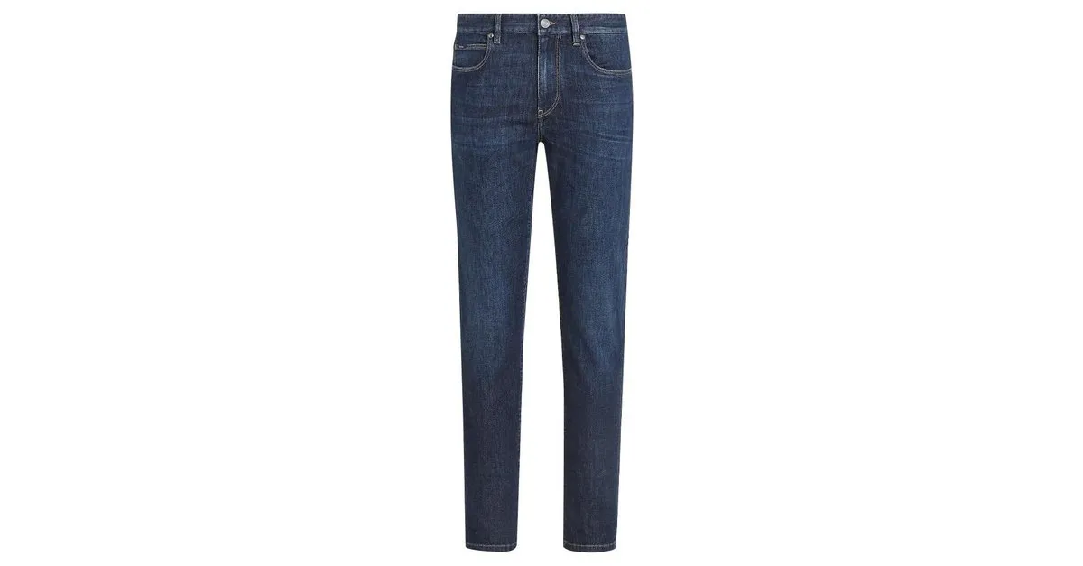 Ermenegildo Zegna Vaqueros de mezclilla de algodón elástico de ZEGNA Azul 