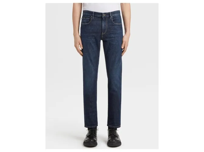 Ermenegildo Zegna Vaqueros de mezclilla de algodón elástico de ZEGNA Azul 