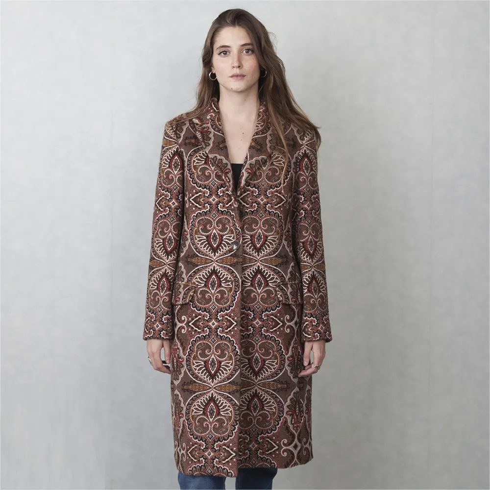 Etro Abrigo Multicolor Lana T 36