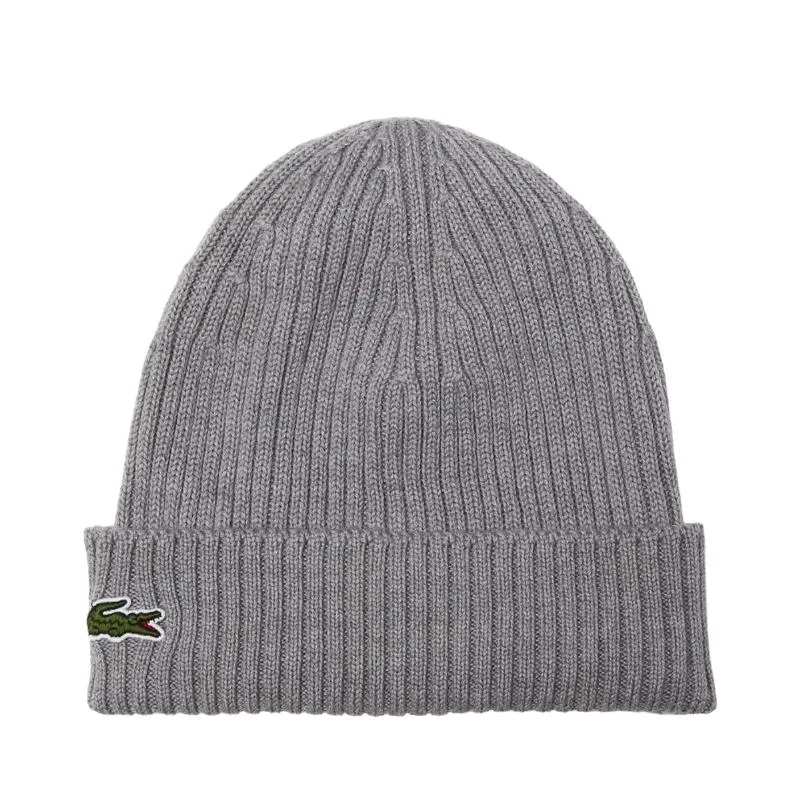 Gorro Lacoste Lana Gris Vigore | LACOSTE