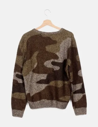H&M Jersey lana estampado manga larga