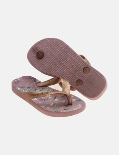 Havaianas Chancla rosa estampado floral