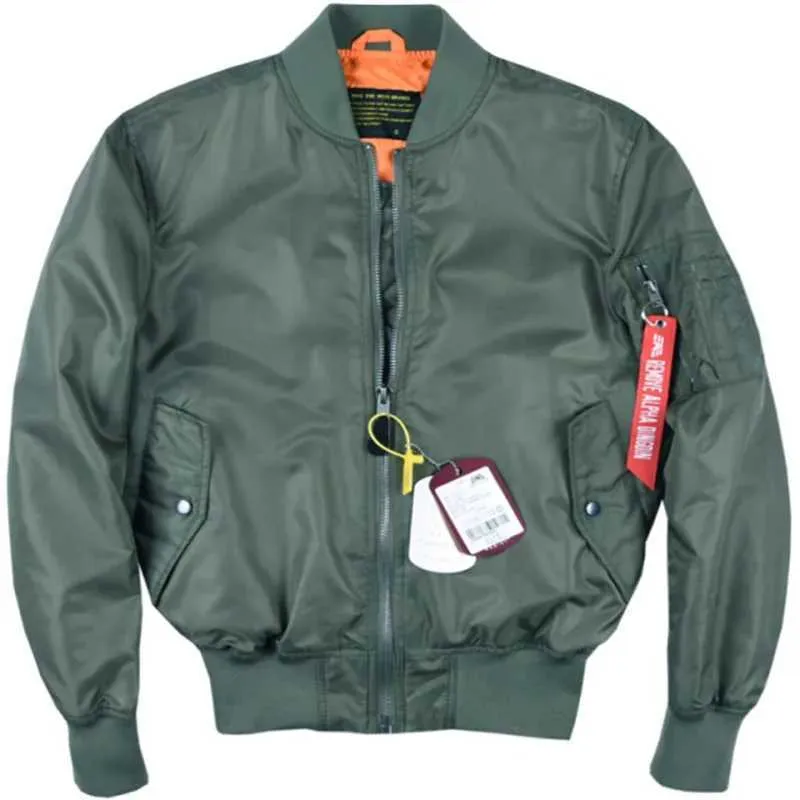 JACKETS PARA HOMBRES NUEVO ALFA MARTIN PILOTO JACKET MILITARY TACTICAL JACKET MA1 CLASSIC MENS SPRING AND AUTUMN FIN JACKET BAS