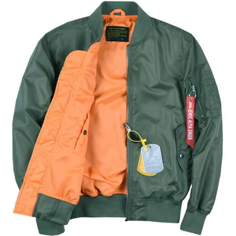 JACKETS PARA HOMBRES NUEVO ALFA MARTIN PILOTO JACKET MILITARY TACTICAL JACKET MA1 CLASSIC MENS SPRING AND AUTUMN FIN JACKET BAS