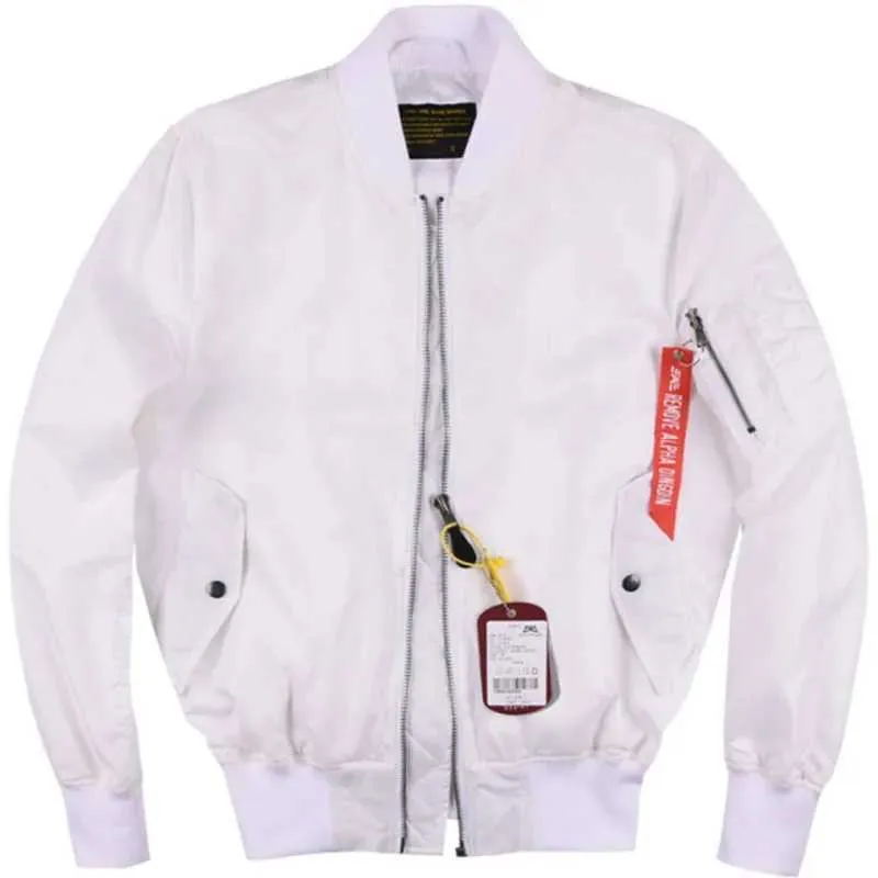 JACKETS PARA HOMBRES NUEVO ALFA MARTIN PILOTO JACKET MILITARY TACTICAL JACKET MA1 CLASSIC MENS SPRING AND AUTUMN FIN JACKET BAS