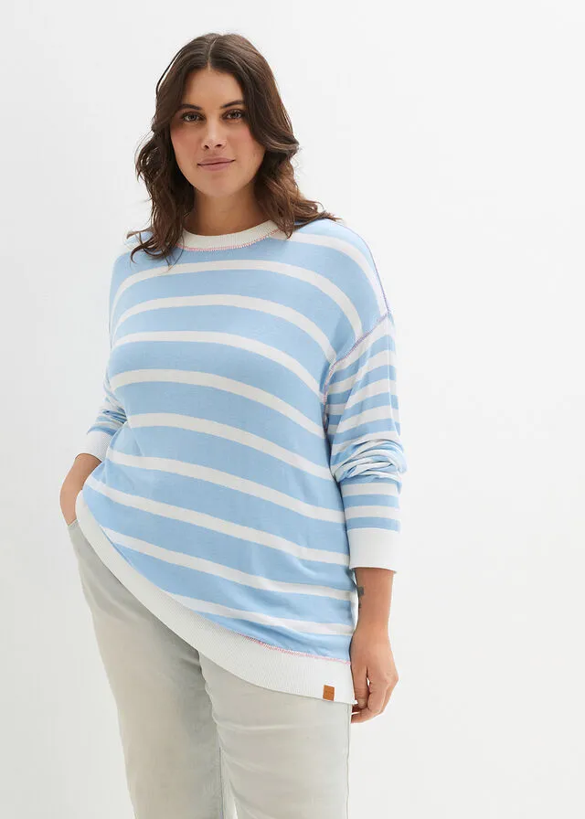 JERSEY AZUL CLAROBLANCO LANAPINK LADY DE RAYAS