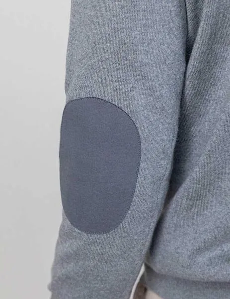 Jersey El Ganso Cuello Pico gris para hombre