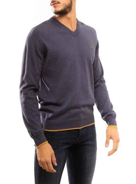 Jersey Klout Pico Azul Azafata para Hombre