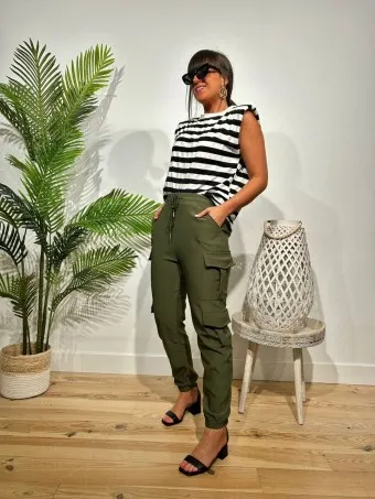 Jogger Cargo KYLTYRE Verde Militar