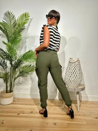 Jogger Cargo KYLTYRE Verde Militar