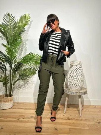 Jogger Cargo KYLTYRE Verde Militar