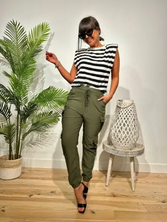 Jogger Cargo KYLTYRE Verde Militar