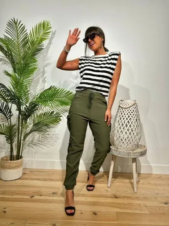 Jogger Cargo KYLTYRE Verde Militar