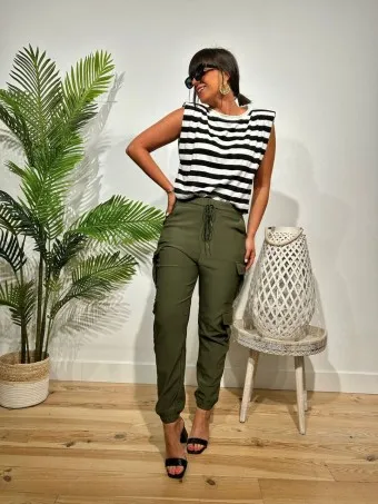 Jogger Cargo KYLTYRE Verde Militar