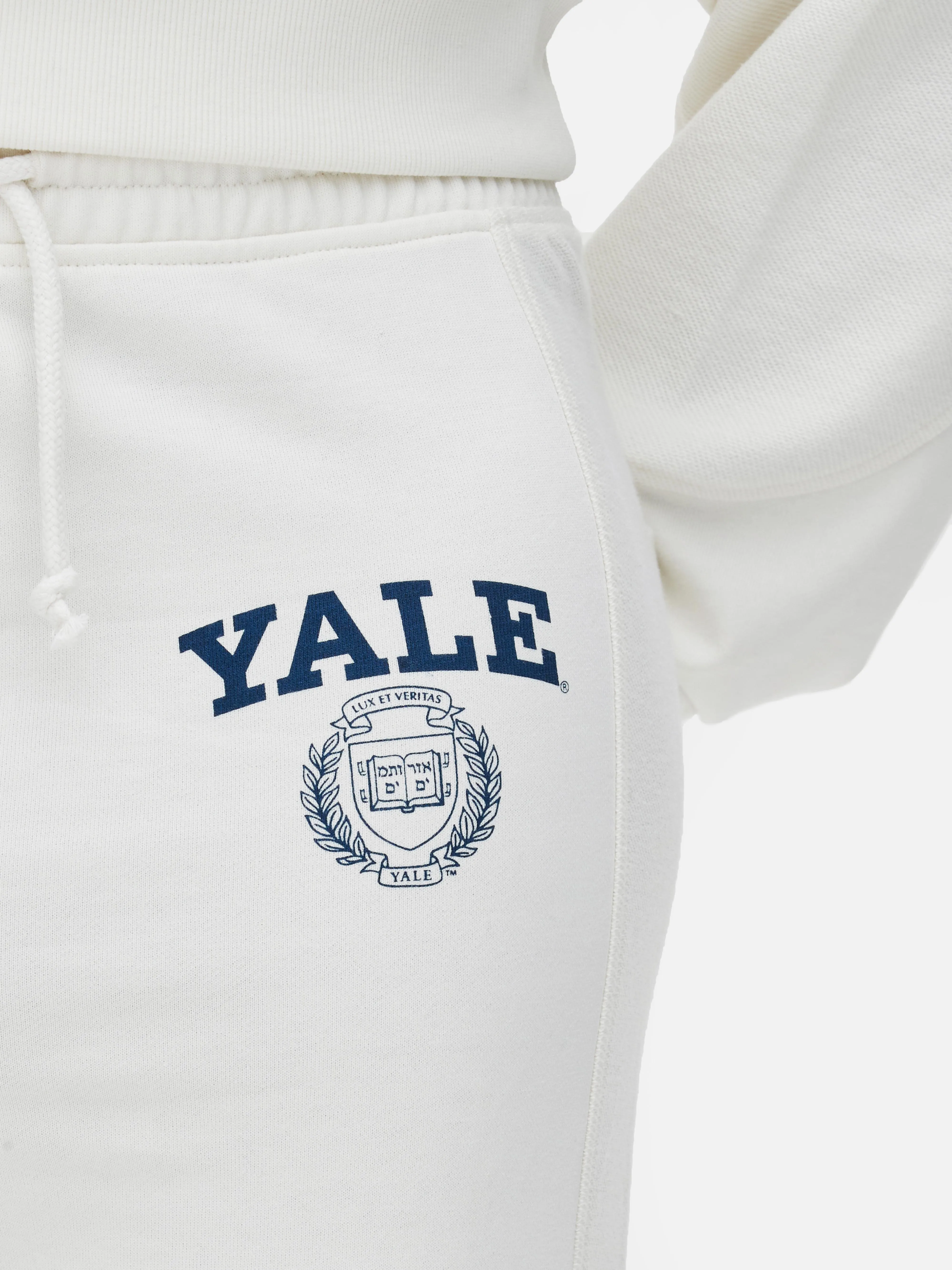 Joggers con cordón de ajuste y estampado «Yale»