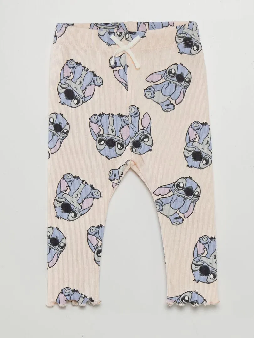 LEGGING DE CANALé 'STITCH'  ROSA