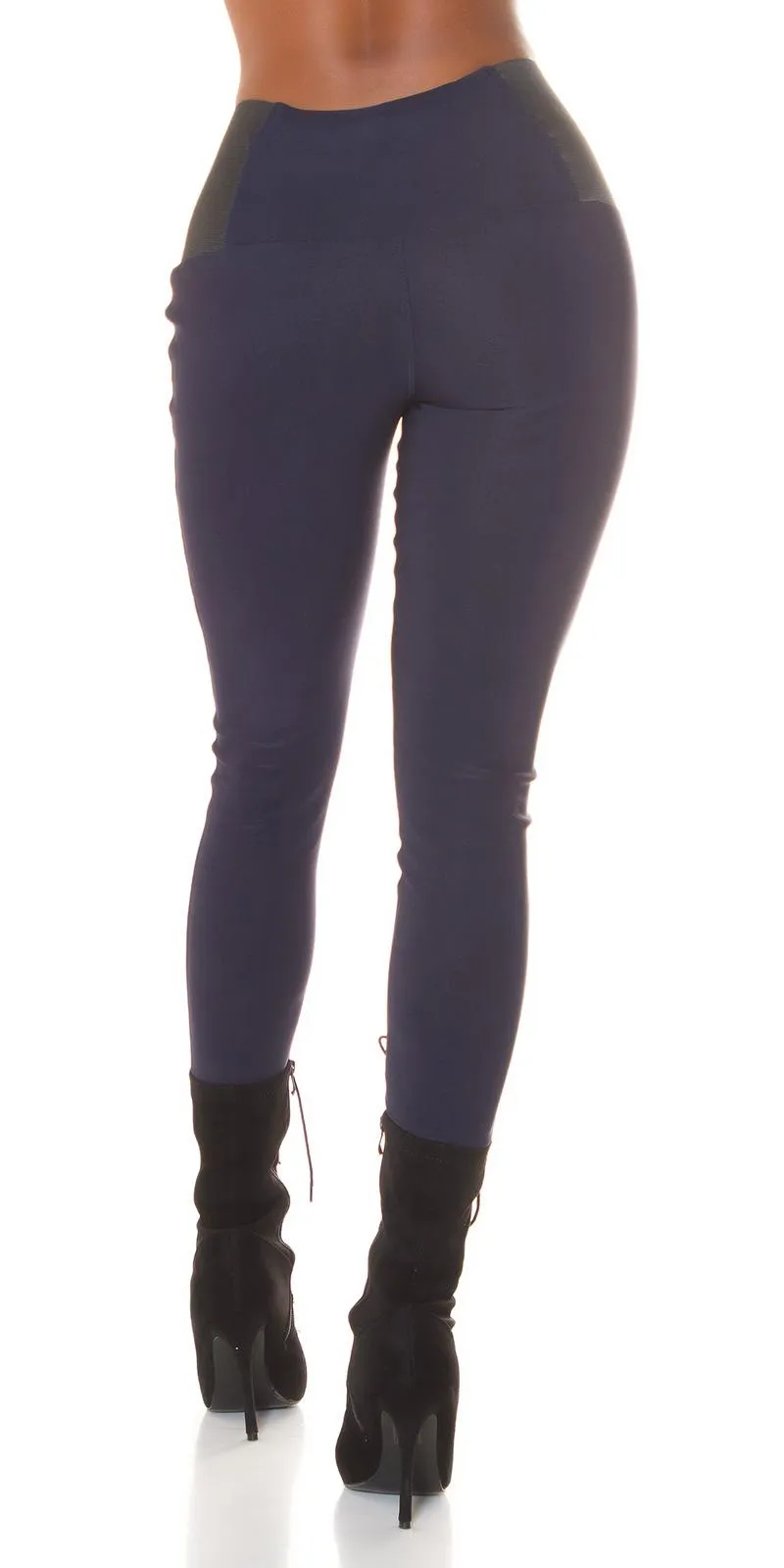 Leggings básicos cintura alta azul