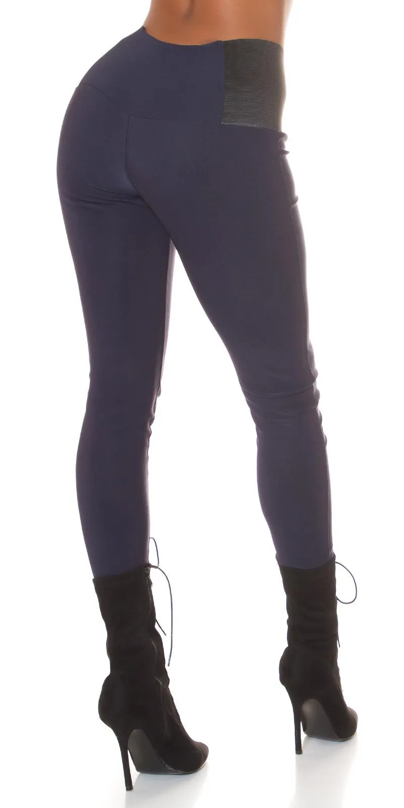 Leggings básicos cintura alta azul