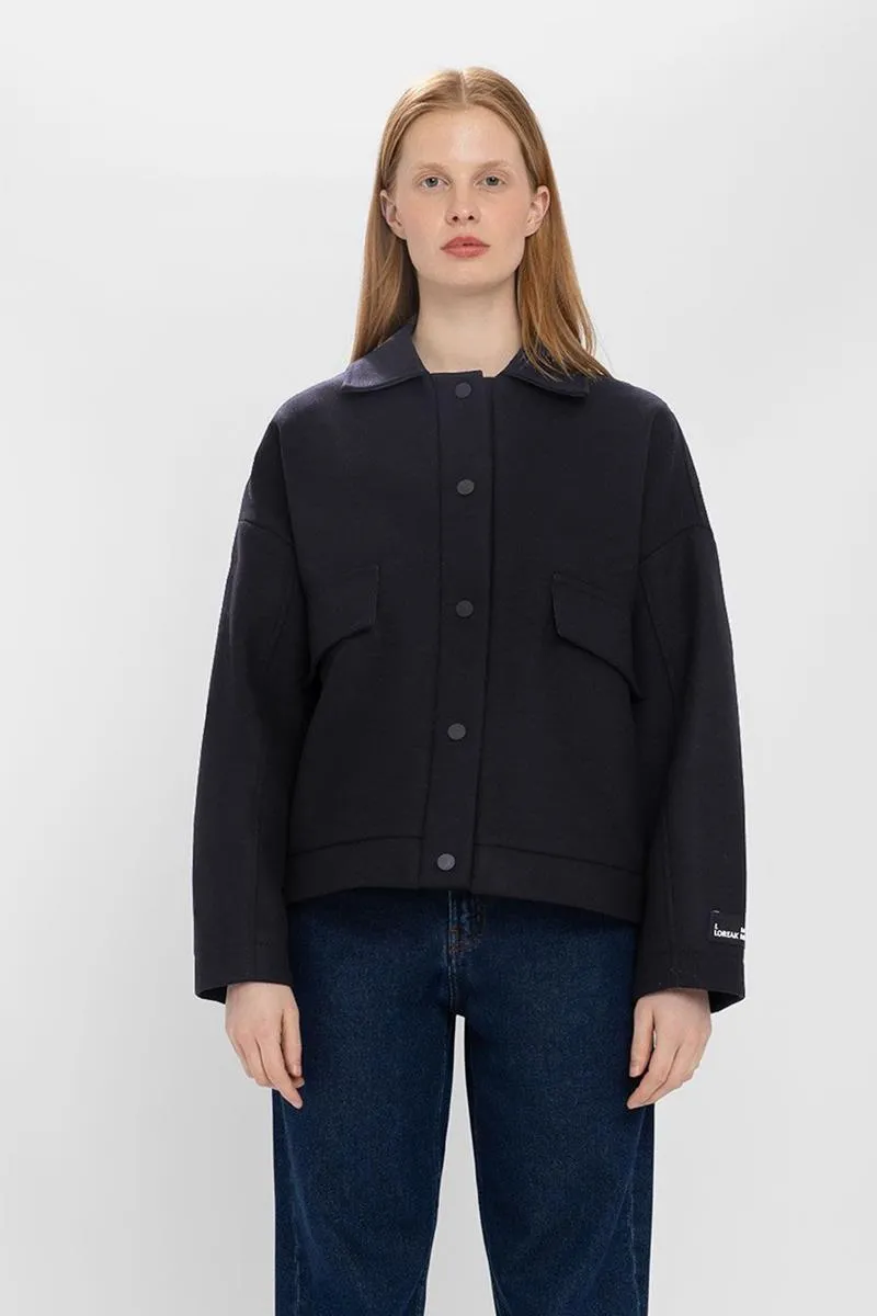 LOREAK MENDIAN CHAQUETA DE LANA AGATE NEGRA