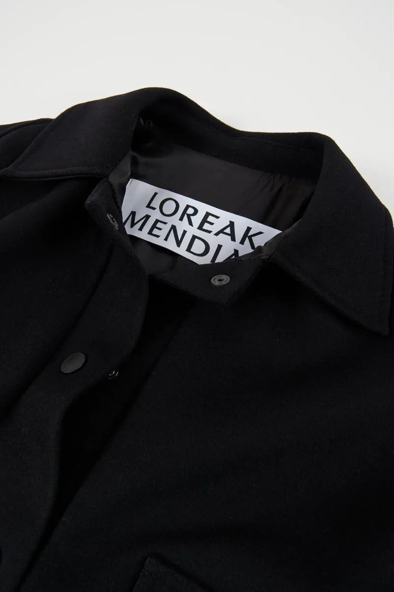 LOREAK MENDIAN CHAQUETA DE LANA AGATE NEGRA