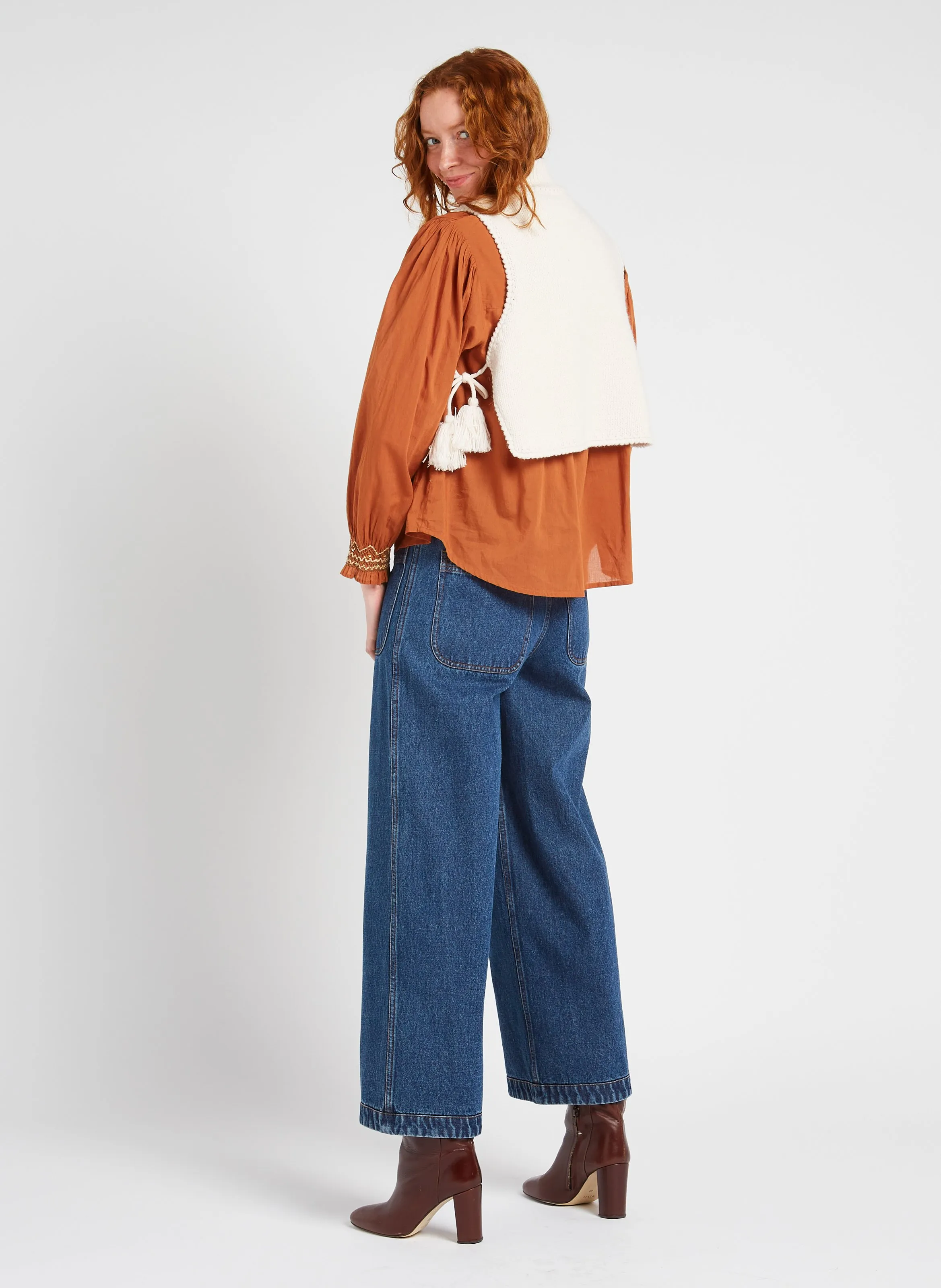 LOUISE MISHA SOAN  CHAQUETA CON CUELLO ALTO EN BEIGE